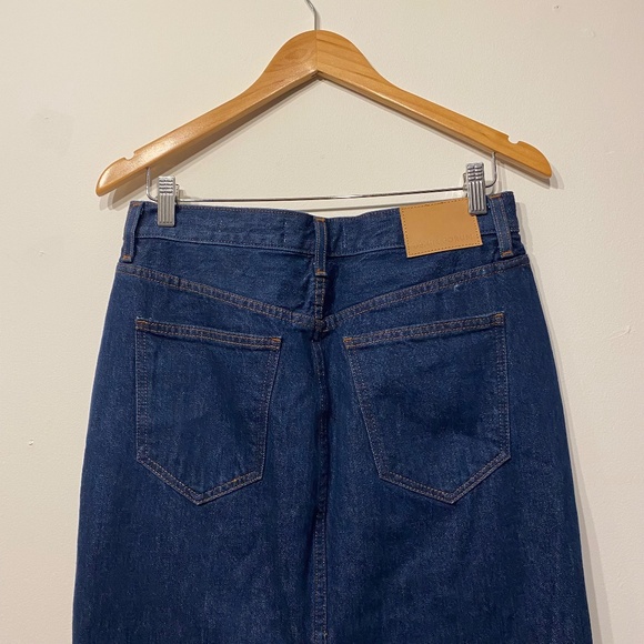 Aritzia Denim Forum The '90s Pencil Maxi Retro Jean Skirt Size 28 - Picture 9 of 9